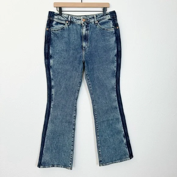 NWT Wrangler Westward 626 Bootcut Jeans Two Tone Side Stripe Size 31 x 30 - Picture 4 of 14
